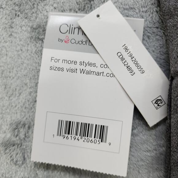 NEW ClimateRight by Cuddl Duds Scrub Top Womens 2X Gray Short Sleeve 6-Pocket - Picture 6 of 12